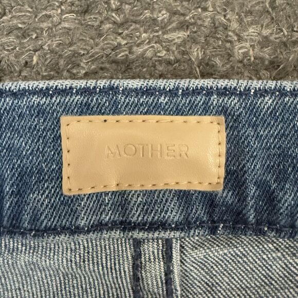 Mother Denim The Tab Roller Skimp Jeans Women 30 Blue Wide Leg From Out Of Town - Picture 8 of 12